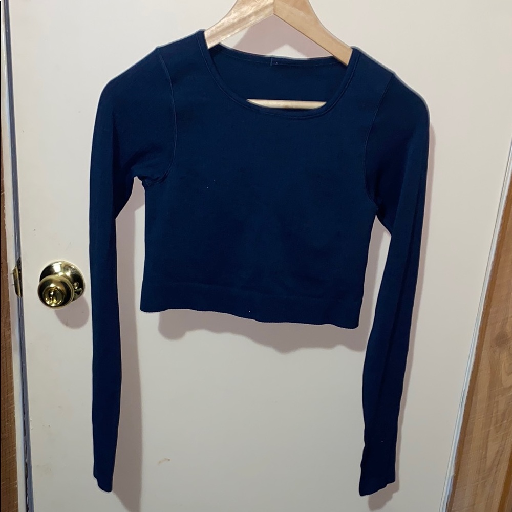 🍋 Lululemon NWOT Blue Long Sleeve Crop